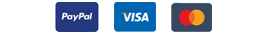 We accept Paypal, Visa and Mastercard